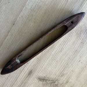 Vtg Wood Shuttle Boat Weaving 16'  199057 Boating Fishing Florida Estate Find